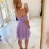 VESTIDO LILAS Curto - Costas