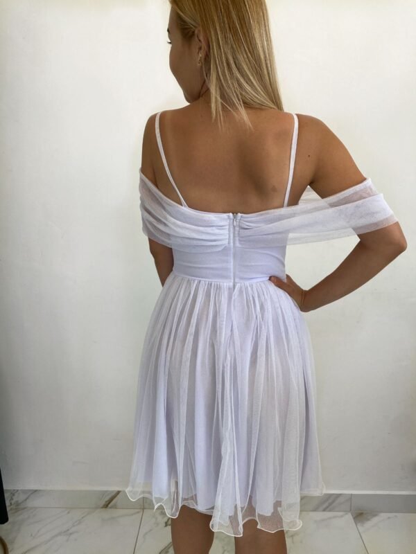 Vestido Branco Curto - Costas